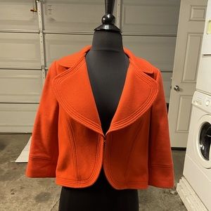 Boden Cropped Blazer/Jacket US6 UK10 *EUC* Dull Orange Color